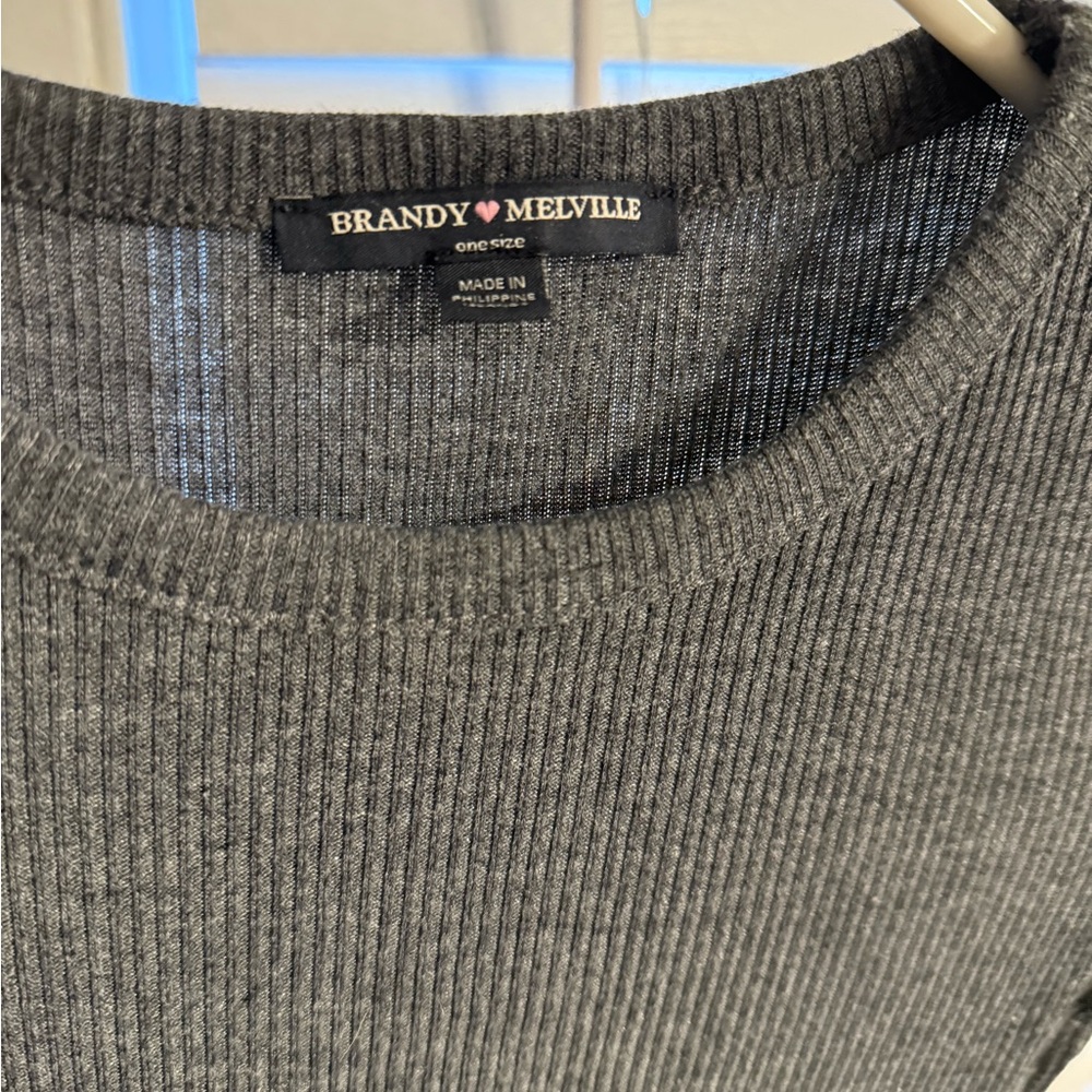 Brandy Melville Charcoal tshirt dress - Picture 3 of 3